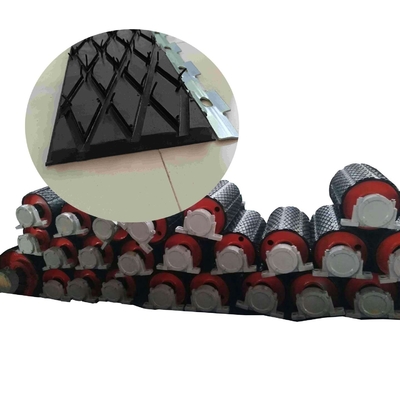 Förderer-Trommel-Dia-Diamond Grooved Rubber Lagging On-Flaschenzüge