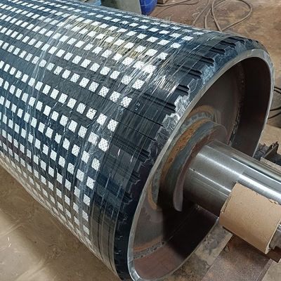 12mm Stärke-Förderer-Trommel-Diamond Ceramic Pulley Lagging Lining-Beschichtung