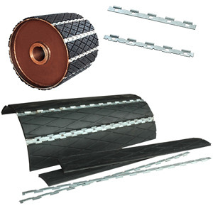 Förderer-Trommel-Dia-Diamond Grooved Rubber Lagging On-Flaschenzüge