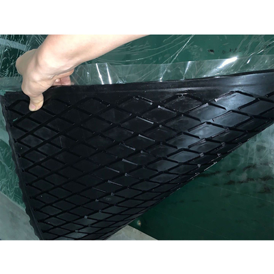 Fischgrätenmuster-Muster-Bandförderer-Flaschenzug-Zurückbleibendiamond groove rubber pulley lagging-Blatt