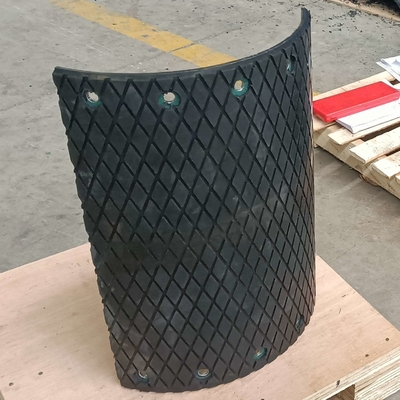 Diamond Rubber Conveyor Pulley Lagging für Gurt und Becherwerk